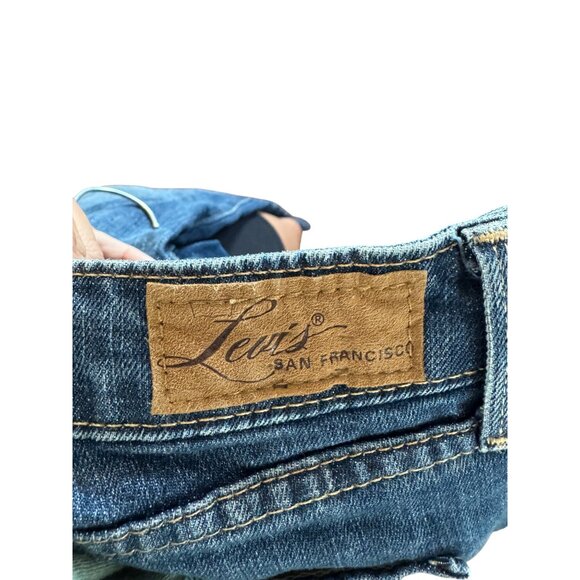 Levis Bold Curve Straight Leg Jeans Womens Size 4/27 Medium Wash Denim Cotton Bl - Picture 2 of 6